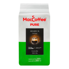 Кава натуральна смажена мелена Arabica Crema Pure MacCoffee в/у 250г