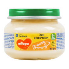 Пюре для дітей від 6міс овочево-рибне Хек з овочами Milupa с/б 80г