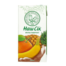 Нектар мультифруктовий неосвітлений Наш сік т/п 1.93л