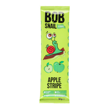 Цукерка фруктова Яблучний страйп Bob Snail м/у 14г