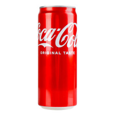 Напій безалкогольний сильногазований на ароматизаторах Coca-Cola з/б 330мл
