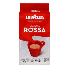 Кава натуральна смажена мелена Qualita Rossa Lavazza в/у 250г