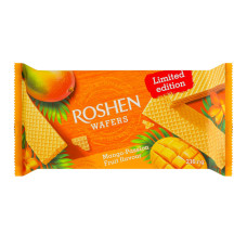 Вафлі зі смаком манго-маракуя Wafers Roshen м/у 216г