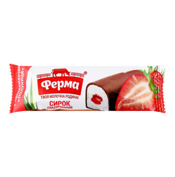 Сирок глазурований 23% Полуниця Ферма м/у 36г