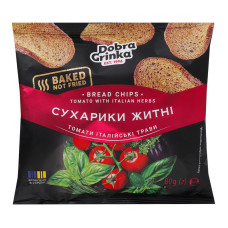 Сухарики житні Томати італійські трави Dobra Grinka м/у 80г