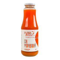 Сік стерилізований з м'якоттю морквяний Наш продукт і К с/пл 1л