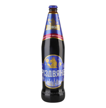 Пиво 500мл 4.2% темне пастеризоване Різдвяне Львівське пл Пиво 500мл 4.2% темне пастеризоване Різдвяне Львівське пл