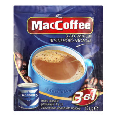 Напій кавовий розчинний з ароматом згущеного молока 3в1 MacCoffee м/у 18г