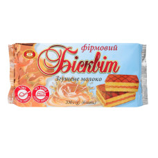 Бісквіт Згущене молоко Фірмовий Бісквіт Шоколад м/у 330г Бісквіт Згущене молоко Фірмовий Бісквіт Шоколад м/у 330г