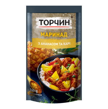 Маринад з ананасом та карі Торчин д/п 160г