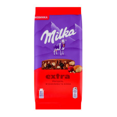 Шоколад молочний з мигдалем, журавлиною та кіноа Екстра Milka м/у 130г