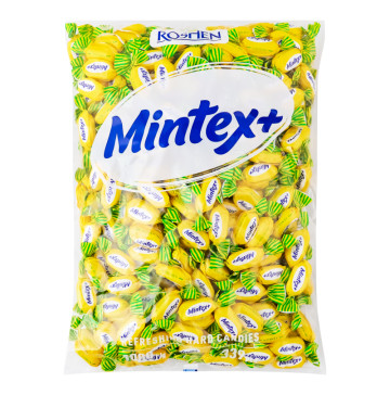 Карамель льодяникова зі смаком лимона та ментолу Lemon Mintex+ м/у 1кг