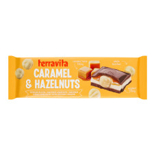 Шоколад молочний Caramel&Hazelnuts Terravita м/у 235г