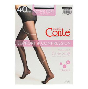 Колготки жіночі Conte elegant Active Soft 40den 5 nero