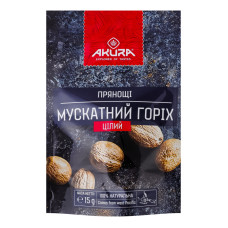 Горіх мускатний цілий Akura д/п 15г Горіх мускатний цілий Akura д/п 15г