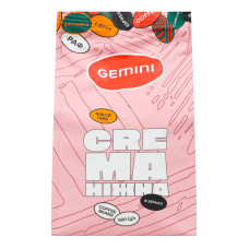 Кава натуральна смажена в зернах Ніжна Crema Gemini м/у 500г Кава натуральна смажена в зернах Ніжна Crema Gemini м/у 500г