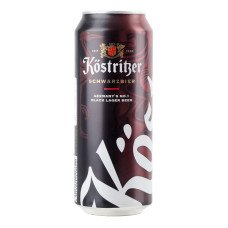 Пиво 0.5л 4.8% темне фільтроване пастеризоване Schwarzbier Köstritzer з/б