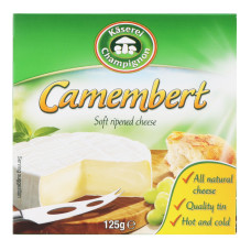 Сир 50% м'який Камамбер Kaserei Schampignon к/у 125г