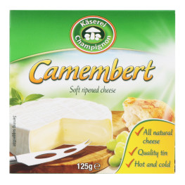 Сир 50% м'який Камамбер Kaserei Schampignon к/у 125г