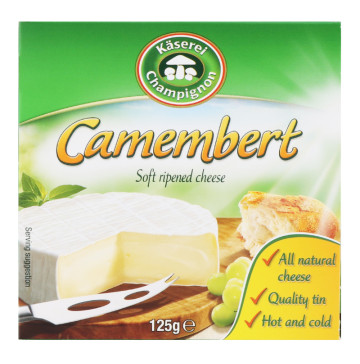 Сир 50% м'який Камамбер Kaserei Schampignon к/у 125г