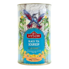 Чай чорний байховий листовий з соу-сепом Soursop Gourmet Hyson тубус 100г