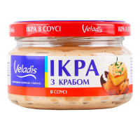 Ікра атлантичних риб з крабом в соусі Veladis c/б 160г