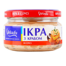 Ікра атлантичних риб з крабом в соусі Veladis c/б 160г