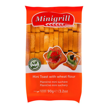 Тости пшеничні Minigrill Diatosta м/у 90г