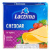 Сир плавлений 36.2% скибочки Cheddar Lactima м/у 8х16.25г