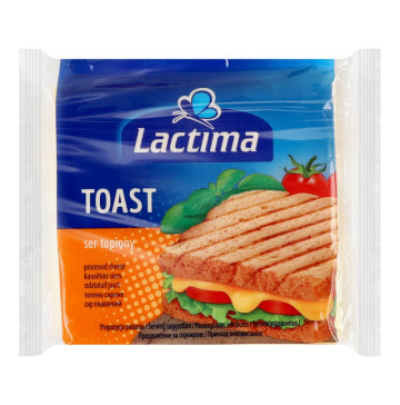 Сир плавлений 36.2% скибочки Toast Lactima м/у 8х16.25г