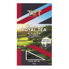 Чай чорний байховий листовий з ароматом бергамоту та лимону Royal tea ТЕТ к/к 85г