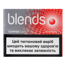 Виріб тютюновмісний для електричного нагрівання з капсулою у фільтрі Blends Summer Caps 20шт