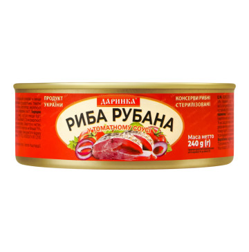 Риба рубана у томатному соусі Даринка з/б 240г