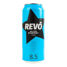 Напій слабоалкогольний енергетичний сильногазований Кокос Revo 8.5% з/б 500мл