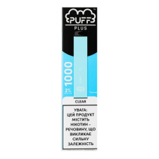 Сигарета електронна одноразова з рідиною 2мл Чистий 1000 Puff Plus 1шт