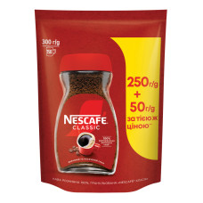 Кава розчинна гранульована Classic Nescafe д/п 300г