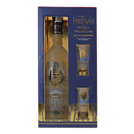 Набір Горілка 700мл 40% Premium + 2 чарки Hetman к/у 1шт