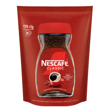 Кава розчинна гранульована Classic Nescafe д/п 170