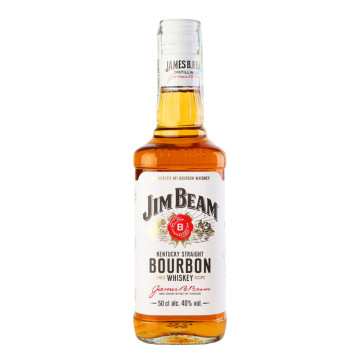 Віскі 0.5л 40% Bourbon White Jim Beam пл