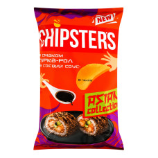 Чипси картопляні Курка-рол та соєвий соус Asian collection Chipster's м/у 90г Чипси картопляні Курка-рол та соєвий соус Asian collection Chipster's м/у 90г