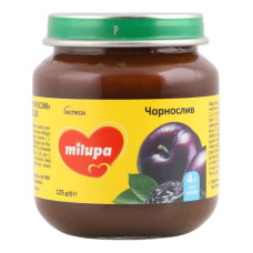 Пюре для дітей від 4міс фруктове Чорнослив Milupa с/б 125г