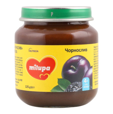 Пюре для дітей від 4міс фруктове Чорнослив Milupa с/б 125г