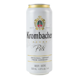 Пиво 0.5л 4.8% світле фільтроване пастеризоване Pils Krombacher з/б