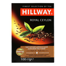 Чай чорний цейлонський байховий листовий Royal Ceylon Hillway к/у 100г