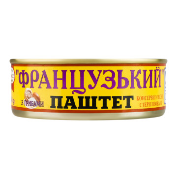 Паштет з грибами Французький Онисс з/б 240г