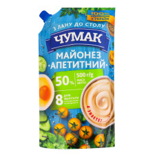 Майонез 50% Апетитний Чумак д/п 500г