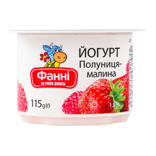 Йогурт 1.5% Полуниця-малина Фанні ст 115г