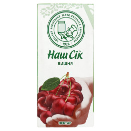 Нектар Наш Сік вишня 0.33л