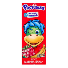 Йогурт 1.5% питний з наповнювачем Малина-банан Ростишка т/п 207г Йогурт 1.5% питний з наповнювачем Малина-банан Ростишка т/п 207г