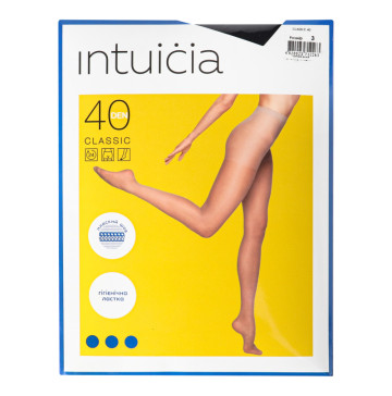Колготки жіночі Intuicia Classic 40den 3 чорний